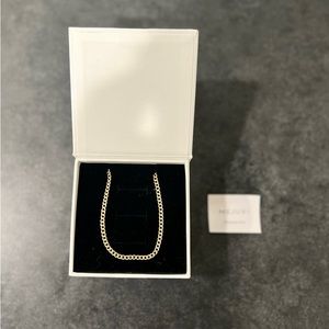 Mejuri 14k gold curb chain necklace